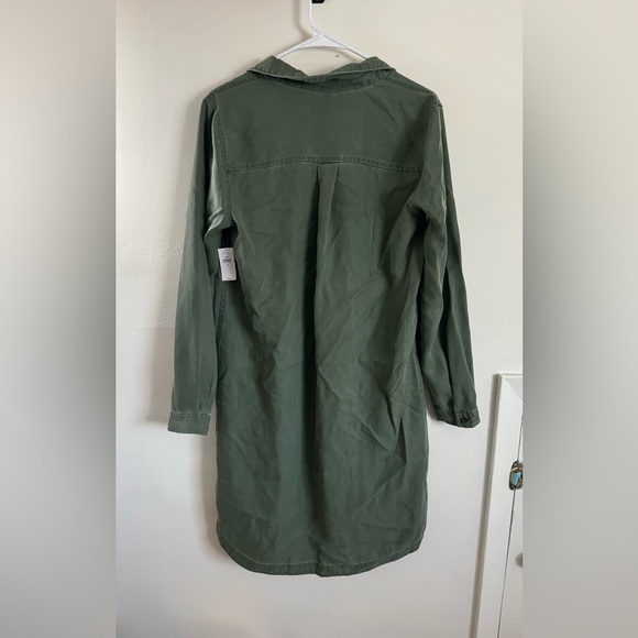 Tencel Chest-Pocket Shirt Dress - Picture 3 of 4